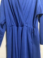 Vintage 80’s EJM Dress Blue With Belt Size 10P