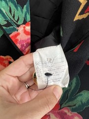 Vintage Emanuel Ungaro Solo Donna Paris Wool Floral Blazer Jacket Size 8 Italy