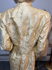 NWT J Peterman Life at Chenonceaux Silk Damask Cutaway Jacket Bust 36-38 $335.00
