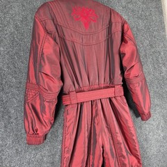 Vintage Descente Womens Ski Suit US 12 One Piece Iridescent Burgundy Ski Snow