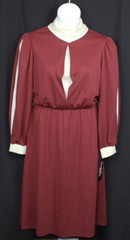 Vtg Jean Leslie Dress 60s 70s Deadstock Pouf Secretary Modest Cottagecore NOS 16