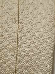 Vintage 60s Gold Lamé Robe Quilted Lounge Wear Size 12 Lisanne