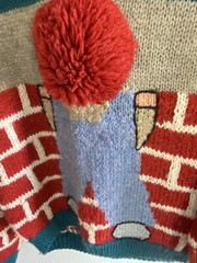 SO UNIQUE Peter G’s General Store Redhead & Brick Wall Wool Sweater Both Sides~M