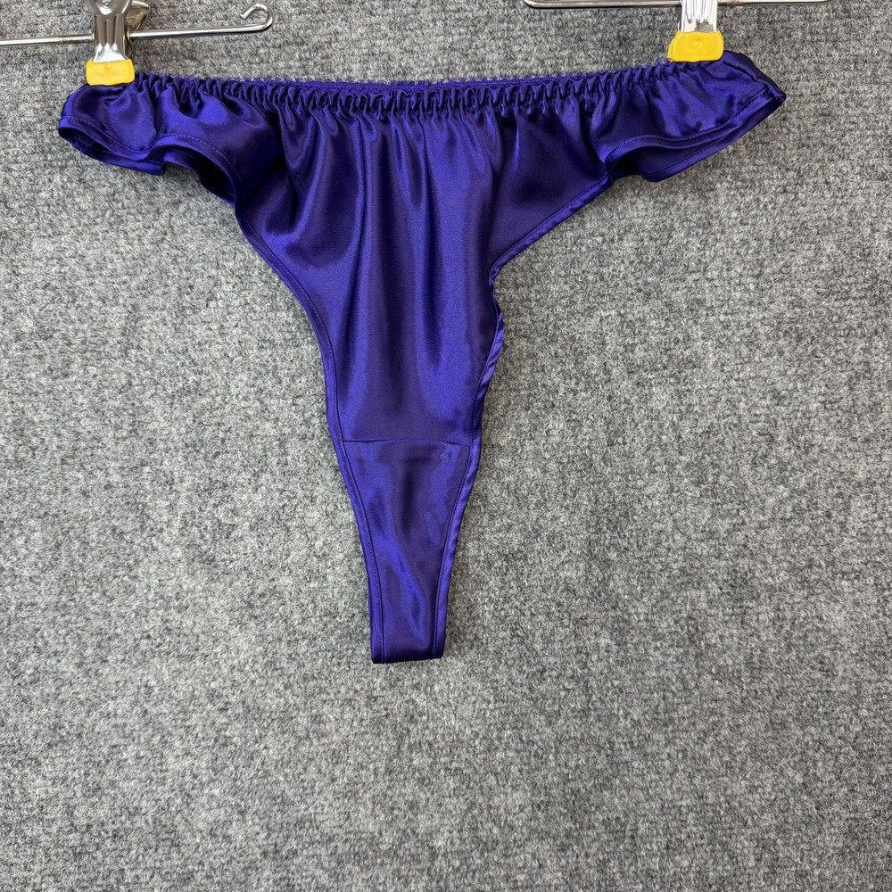 Contempo Casuals Thong Panties Purple Size S 100% Polyester