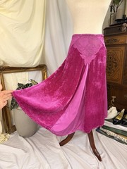 SUPER RARE Vintage Michka Marjak Fuchsia Midi Skirt – Made in Italy 1975 – 1979