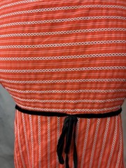 Vintage 70s Prairie Maxi Dress Sz M Empire Waist Cottagecore Red Regencycore MCM