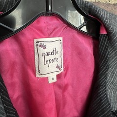 Vtg Nanette Lepore | Blazer Sz 8 -22.5” Long / 34 Chest -jacket -Cheapchicplus