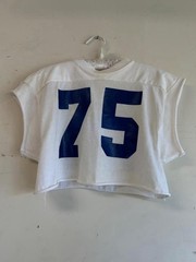 Vintage 70s 80s cropped Jersey Tee Shirt
