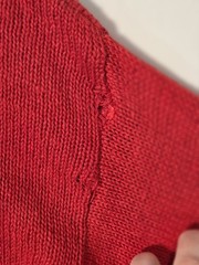 C’est Joli Too Vintage 80s Sweater Womens Med/Lrg Red Sequin Lace Tassel Glam