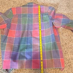 Vintage Womens Pendleton Button Down Virgin Wool Shirt Medium M Flannel Long OR