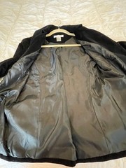 Vintage Newport News Velvet Blazer Jacket Sz 8 Black Steampunk Military Victoria