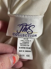 VTG SILKY SATIN SHINY NYLON SPANDEX FULL 80S NIGHTGOWN SCARCE