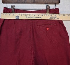 Vintage Tail High Waisted Trouser Shorts Red Check Preppy Retro Golf (4)