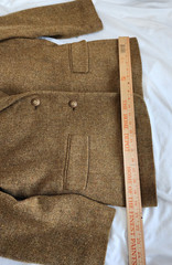 Avoca Collection Vintage Sueded Collar Made In Ireland Lined Wool Blazer Size S