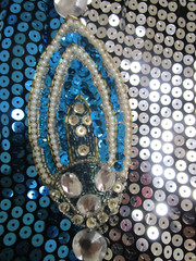 Vintage 80’s Alyce Designs Sequin Bead Rhinestone Mini Cocktail Dress Size 8