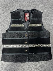 G III Leather Vest Womens L Vintage Pirate Excellent Preworn Condition