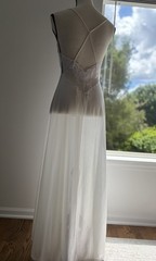 VTG 70s Barbizon White Lace Maxi Nightgown Slip S Fairy Whimsi Feminine Bridal