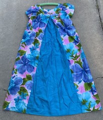 vintage Alice Polynesian Fashions Hawaiian dress maxi muumuu tiki aloha Hawaii