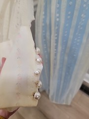 VTG’70S FLOCKED FLORAL CHIFFON MAXI DRESS/PRAIRIE/ PIONEER