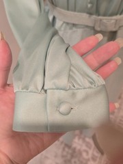 Vintage Dress BLOUSE &SKIRT with Belt Beautiful Turquoise Color See Measurements