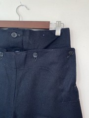RARE Deadstock WWII Women’s Military/Navy Button Wool Pants Made in Australia