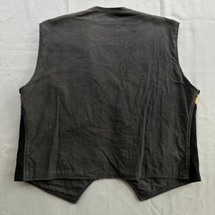 Vintage Southwest Native Peyote Inspired Black Vest Medium