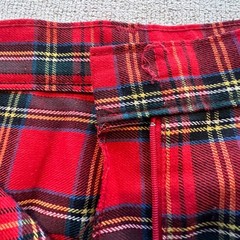 Vintage Stone Harbor by Maverick Red Plaid Pants Tartan Straight Leg Trousers 14