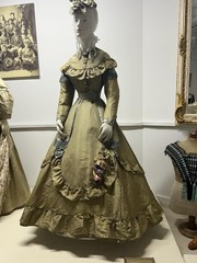 Antique Beautiful Women Dress 1860s