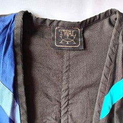 Vintage Collarless Quilted Statement Jacket