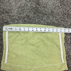 Vintage Y2k Terry Cloth Tube Top Womens Large Crop Side Stripes Preppy Green NWT