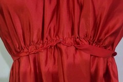 Vintage Ilise Stevens Lacy Red Ruffle Nightgown Sz Small/med Stunning Versatile