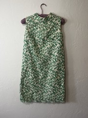 Pretty Vintage 1960’s green and white lace dress, St. Patricks Day