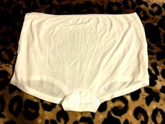 Vintage Panties Ivory Shimmer Briefs USA-made BRAND NEW Size 15 Free Ship