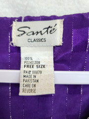 Vintage Santé Womens Purple Kaftan Free Size Resort Lounge Wear