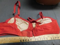 Vintage Bra 50’s RED LOVEABLE 34 A/B #15