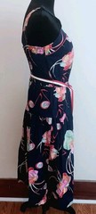 VTG Dash-About Fit And Flare Dress Day House Swing Rockabilly Tropical 1970s M