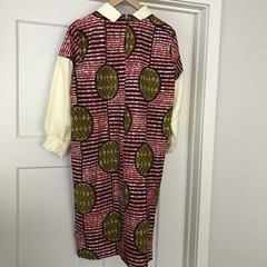 Vintage Ugly Christmas Dress Nerd Kitsch Red Costume
