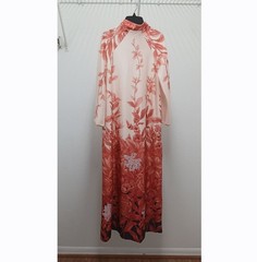 Montgomery Ward 10 12 L Vtg 1970s Polyester Floral Maxi Dress