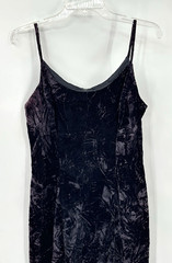 vintage Y2K 90s RAMPAGE mini dress MEDIUM crushed velvet eggplant grunge emo