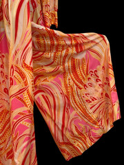 Vintage 60s Silky Psychedelic Paisley Mod Pucci-esque Palazzo Pants Jumpsuit
