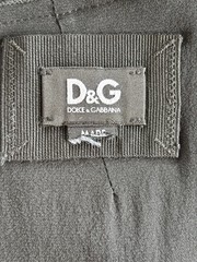 Vintage Dolce & Gabbana Black Wool Satin Dress S/M