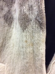 Vintage Hilda Ltd Made In Iceland Virgin Wool Sweater Jacket Coat L tan ivory