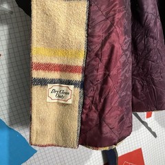 Vintage 50s 60s Plaid Wool Coat Mod Rainbow Hudson Large Atomic Hippy Hollywood