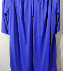 Vassarette Pajama Set & Robe XXXL Peignoir Blue 3 pc Embroidery Loose Fitting 3X