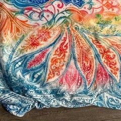 Vintage y2k 2000s Chico’s multicoloured feather paisley print top Size: 2