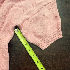 Cuddle Knit Vintage Pink Short Sleeve Sweater Grannycore Cottagecore Made in USA