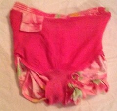 NEW VTG 80s HEAD Pink Print Athletic Shorts Lined Nylon Women Sz L Run NOS NWT