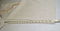 Vintage Ralph Lauren Capri Pants Size 8 90s Beige Wide Leg Rope Drawstring