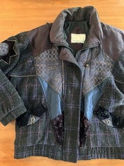 Vintage Karizma East Ski Jacket Wool Tapestry Avant Garde Boho Coat M 80s 90s