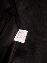 Vintage Requiem dress,French couture black silk/wool by Raffaelo Borriello, 42